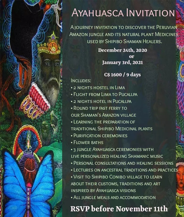 Ayahuasca Journey Peru Flyer