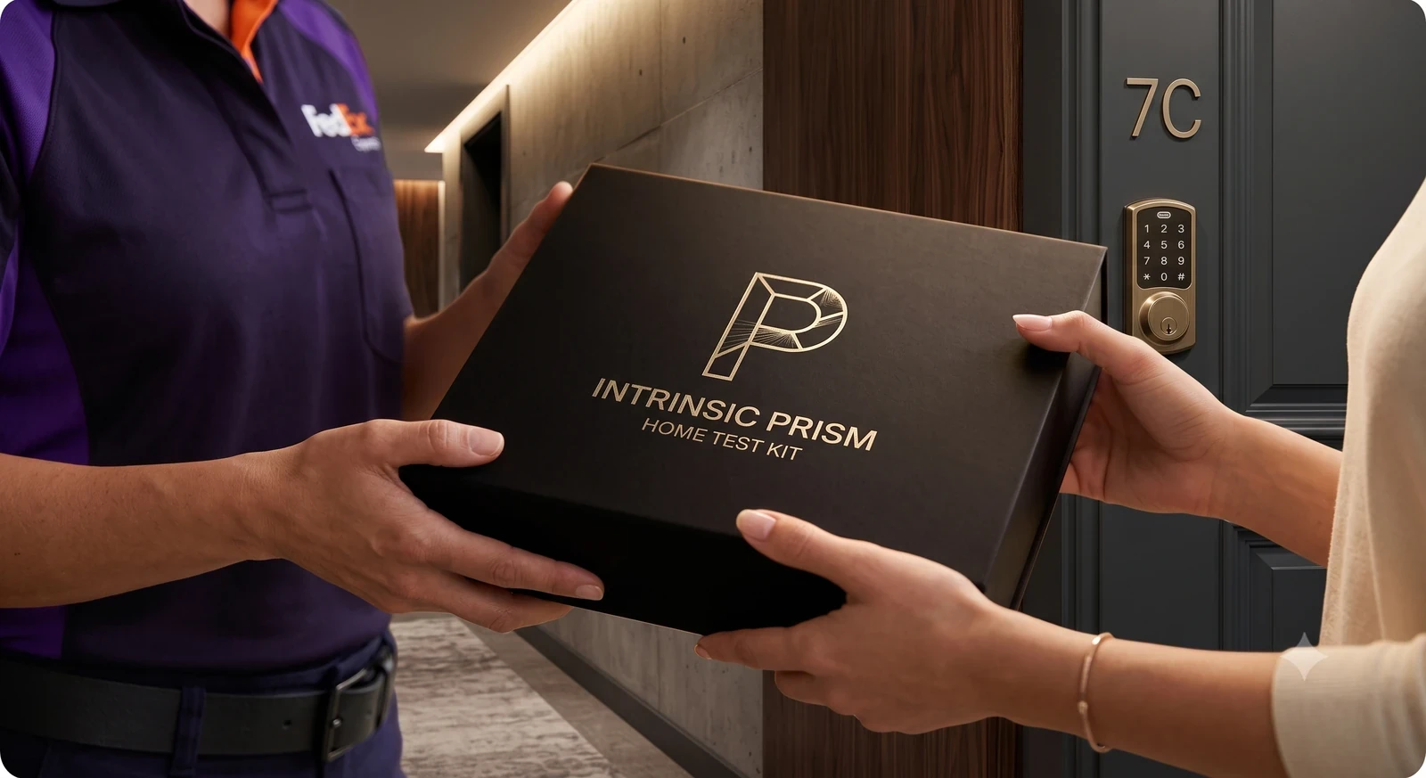 Intrinsic Prism home test kit being delivered