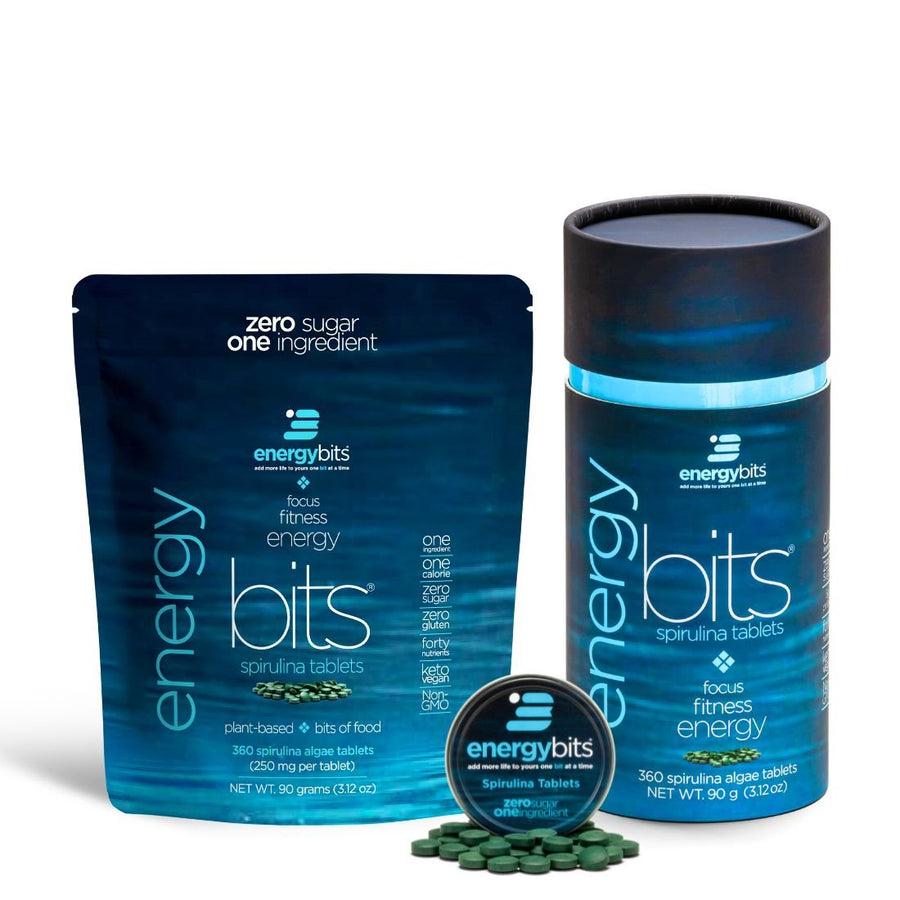 EnergyBits spirulina canister