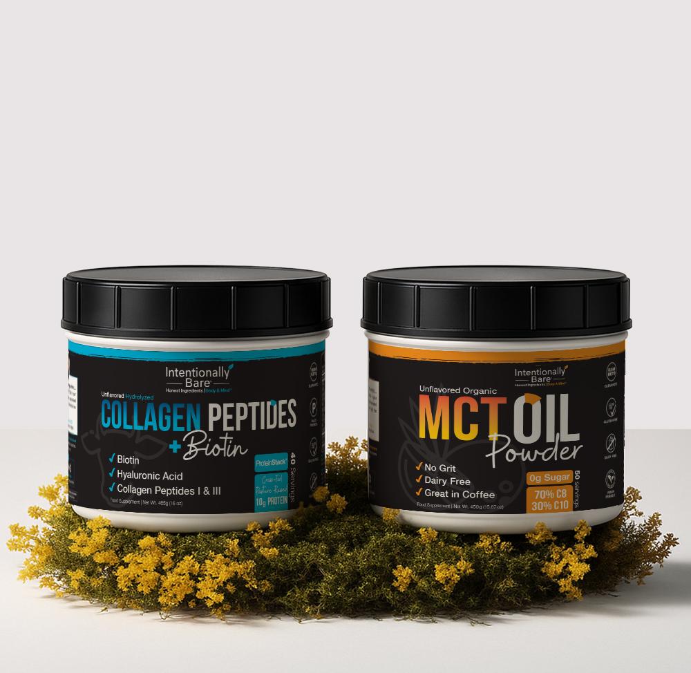 Intentionally Bare MCT oil products